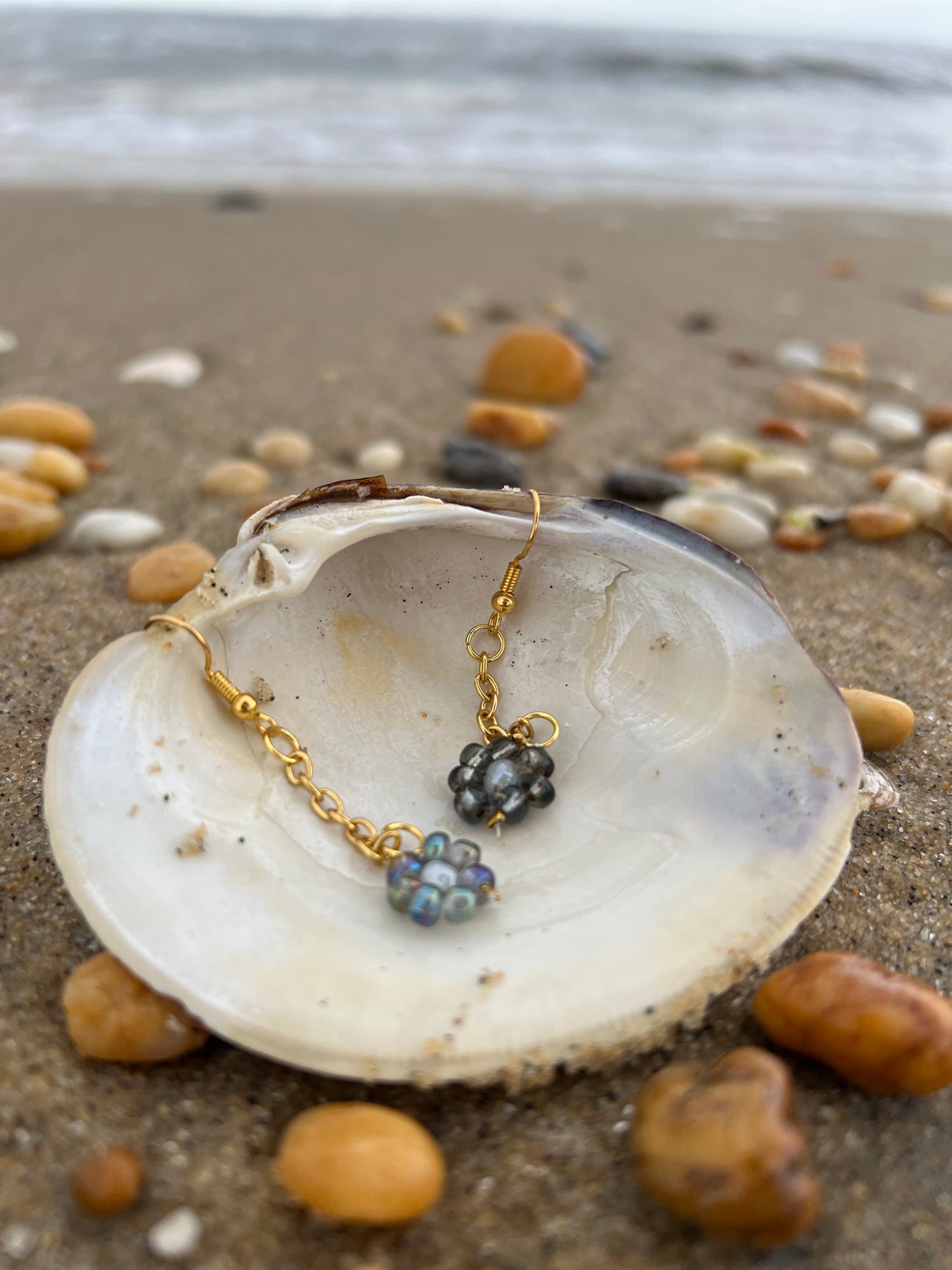 Beaded Flower Earrings