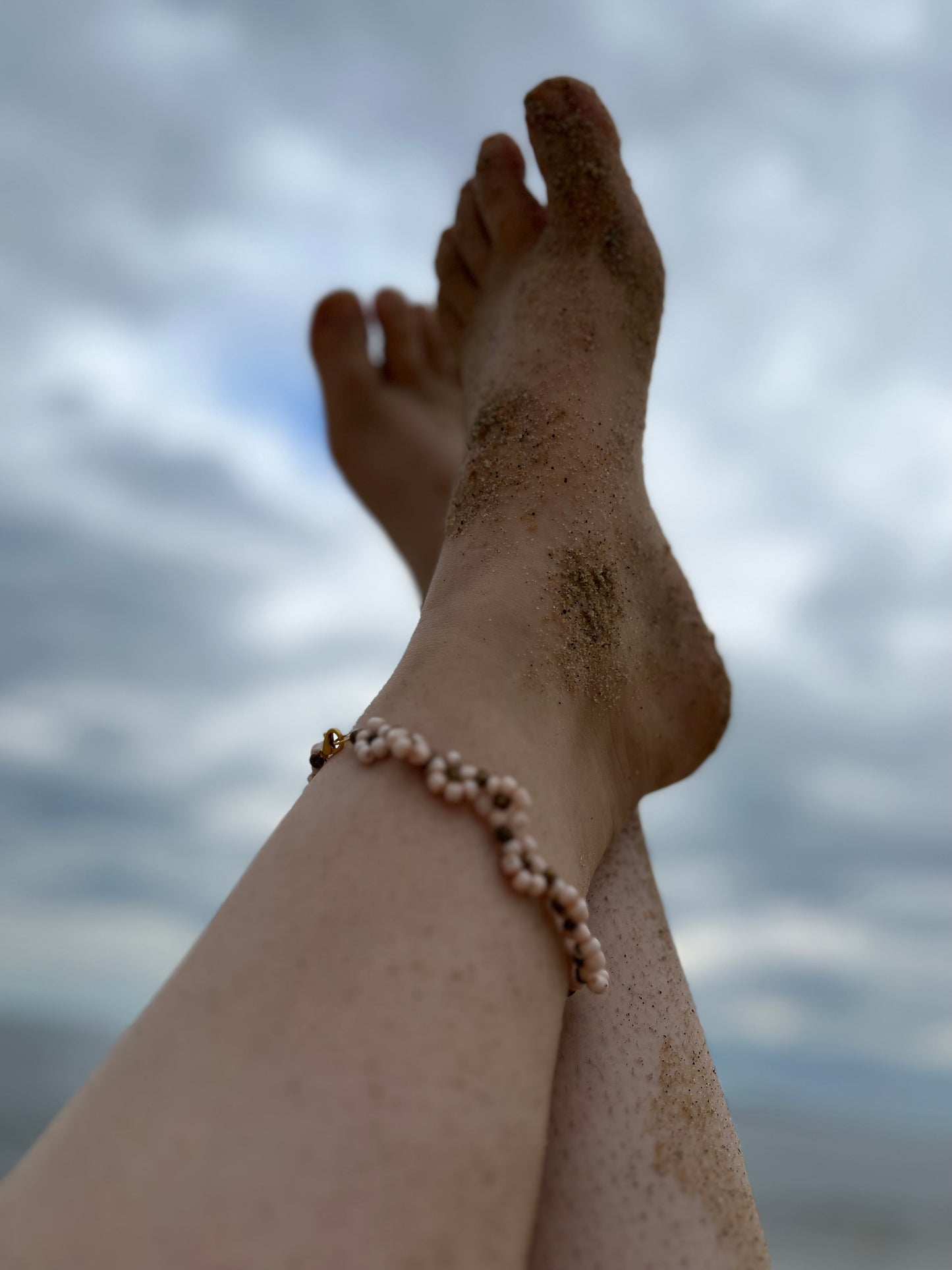 Flower Beaded Anklet